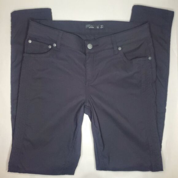 Prana Jenna Moto Stretch Coal Pants Size 10 - Picture 3 of 13